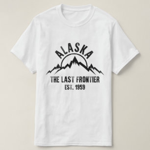 Camiseta Alasca A Última Fronteira Est 1959 Montanhas Natur