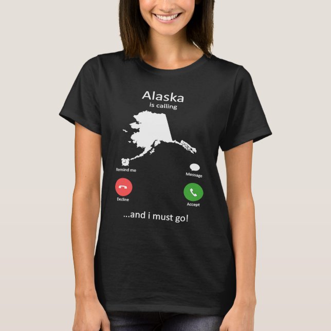 Camiseta Alasca chama e ghen funny Alaska (Frente)
