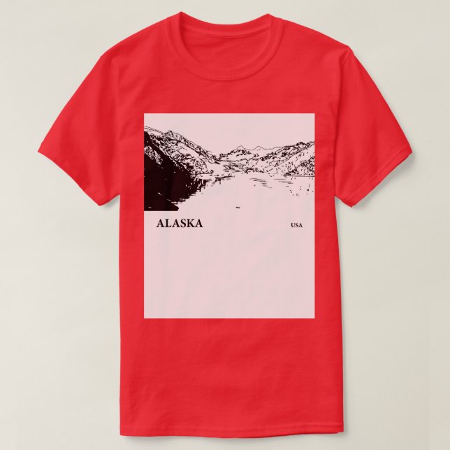 Camiseta Alasca EUA TShirt 5 (Frente do Design)