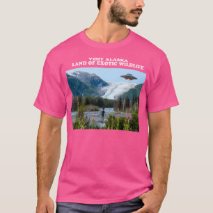 Camiseta Alasca - Local De Vacinação Da Ufo Americana Para