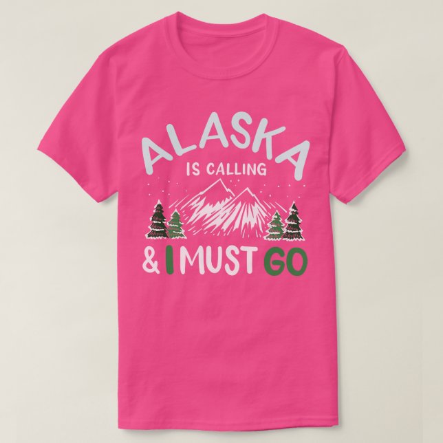 Camiseta Alasca Mountain Viagem (Frente do Design)