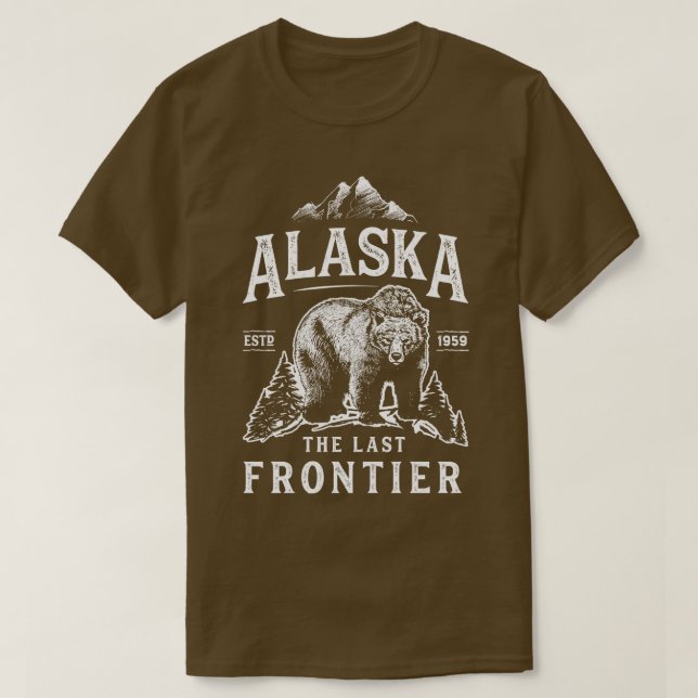 Camiseta Alasca: Última Fronteira: Homens do Urso em Casa M (Frente do Design)