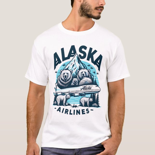 Camiseta Alaska Airlines (Frente)