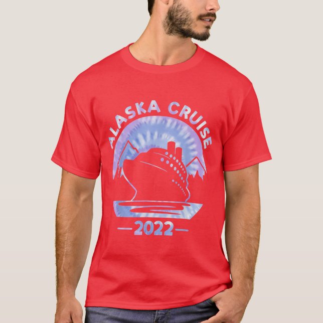 Camiseta Alaska Cruise 2022 Tie Dye Print Family Alaskan Cr (Frente)