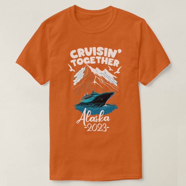Camiseta Alaska Cruise 2023 Family Friends and Group Summer (Frente do Design)