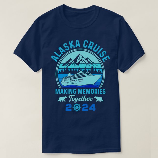 Camiseta Alaska Cruise 2024 Memórias do Fazer TShirt 2 (Frente do Design)