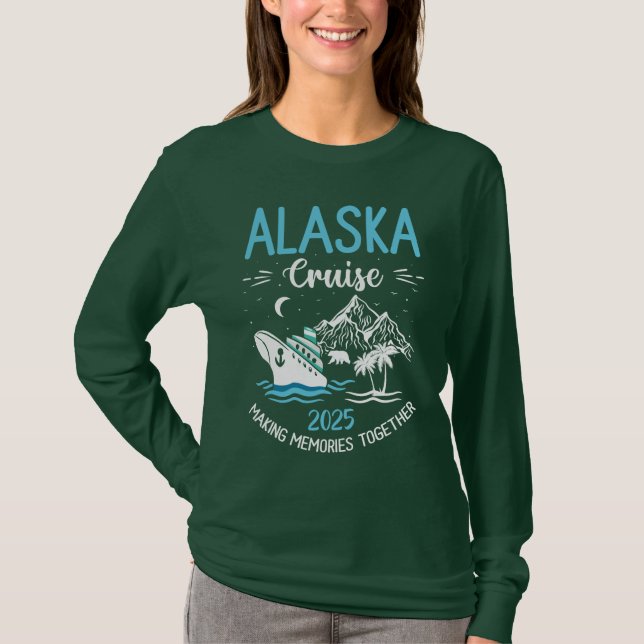 Camiseta Alaska Cruise 2025 Matching Family (Frente)