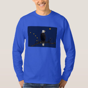 Camiseta Alaska Eagle E Flag
