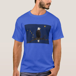 Camiseta Alaska Eagle E Flag