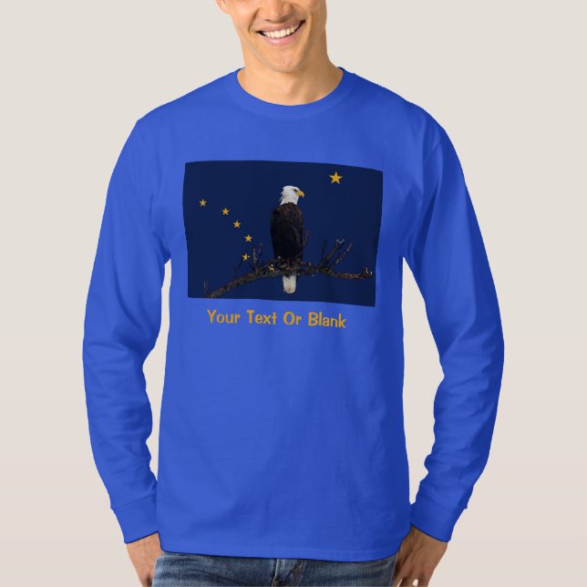 Camiseta Alaska Eagle E Flag (Frente)