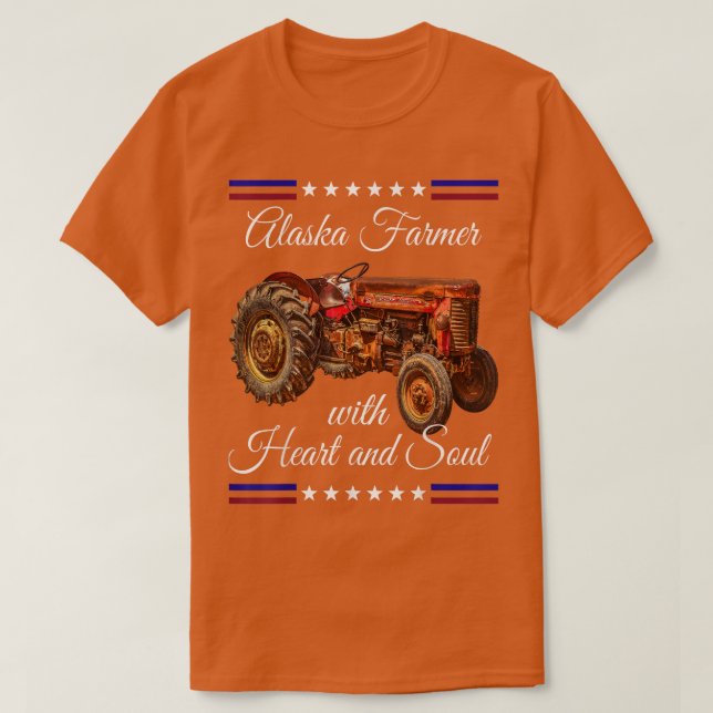 Camiseta Alaska Farmer Retro (Frente do Design)
