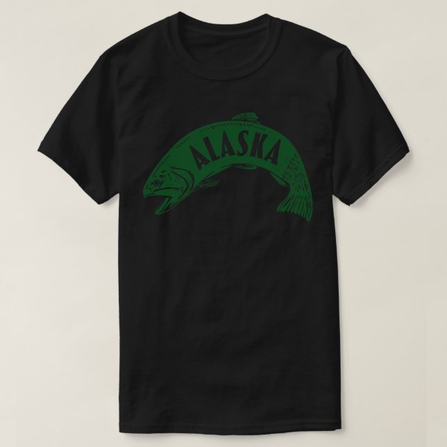 Camiseta Alaska Fish Wordmark Green (Frente do Design)