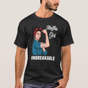 Camiseta Alaska Girl Inseparável do Estado do Alasca - Sina