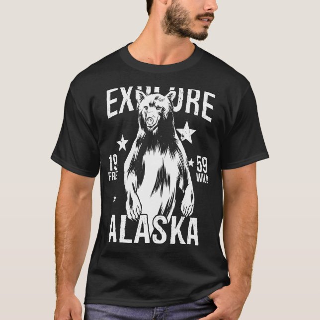 Camiseta Alaska Grizzly Bear (Frente)