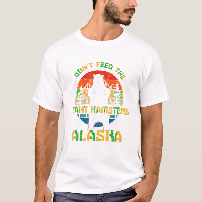 Camiseta Alaska Grizzly Bear Do Not Feed (Frente)