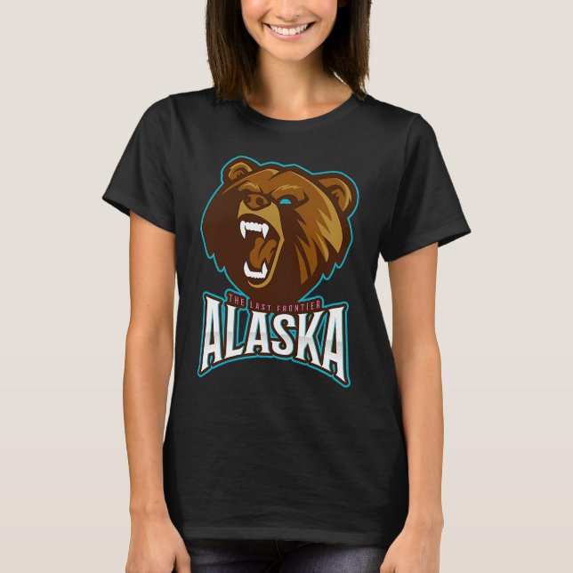 Camiseta Alaska Grizzly Brown Bear Alaska (Frente)