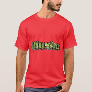 Camiseta Alaska Grown Weed Leaves Text MarijuanaPotCannabis