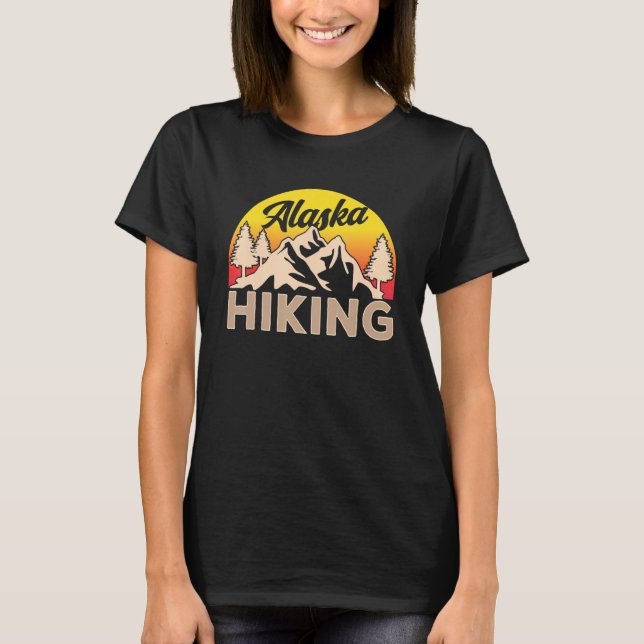 Camiseta Alaska Hiking Nature Hiker Hike (Frente)