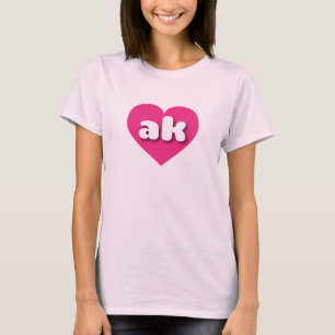 Camiseta Alaska Hot Pink Heart - Amor