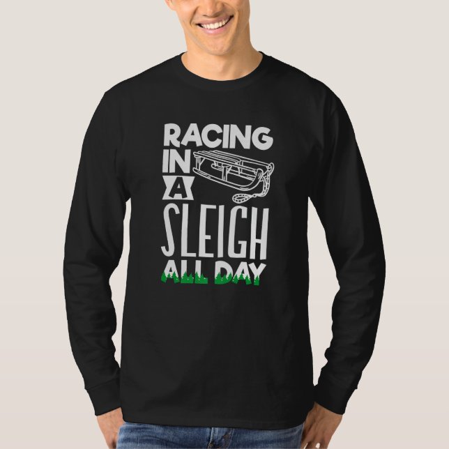 Camiseta Alaska husky sled dog racing and mushing  2 (Frente)