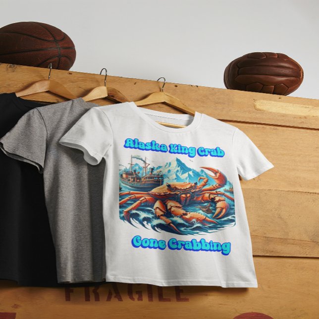 Camiseta Alaska King Crabby Old Crabby Bastard (Criador carregado)