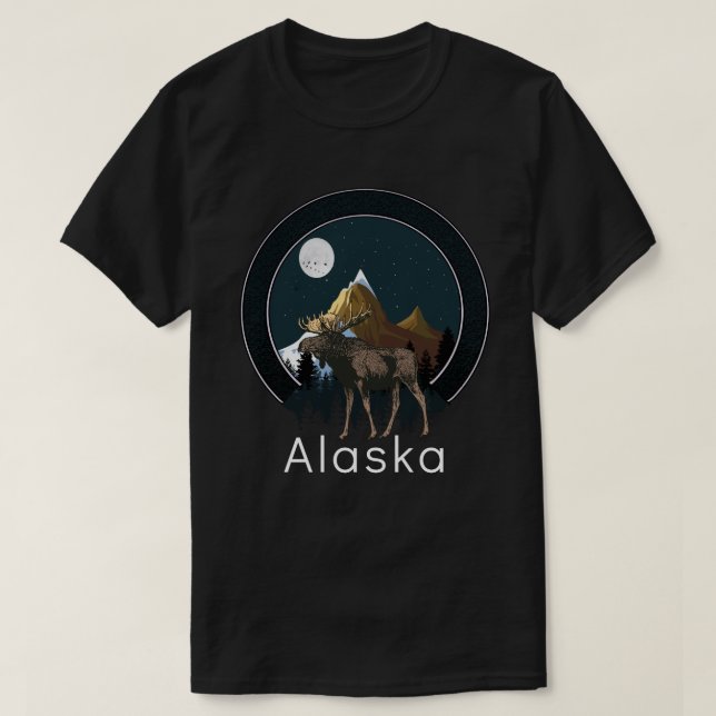 Camiseta Alaska Moose (Frente do Design)
