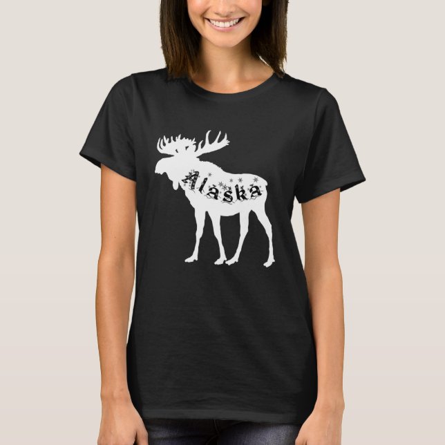 Camiseta Alaska Moose Holiday (Frente)