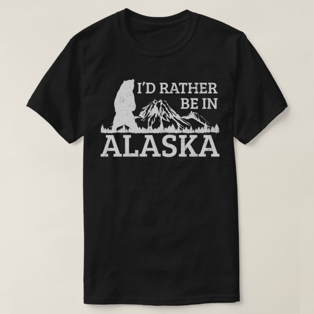 Camiseta Alaska Mountain Hiking Vintage (Frente do Design)