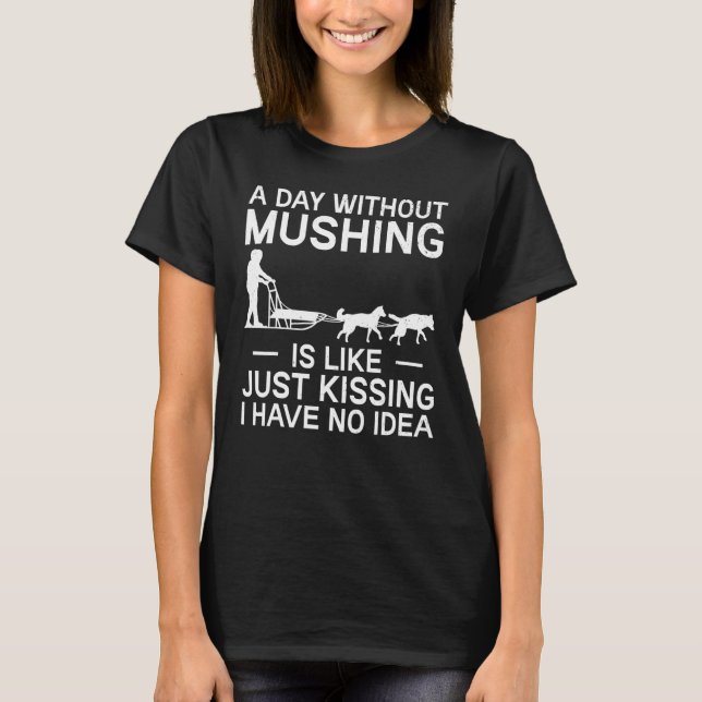 Camiseta Alaska Mushing Roucos de cavaleiro-de-prego Esport (Frente)