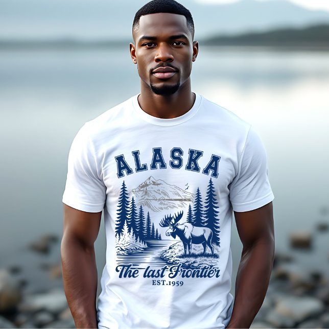 Camiseta Alaska Nature Escape with Moose (Criador carregado)