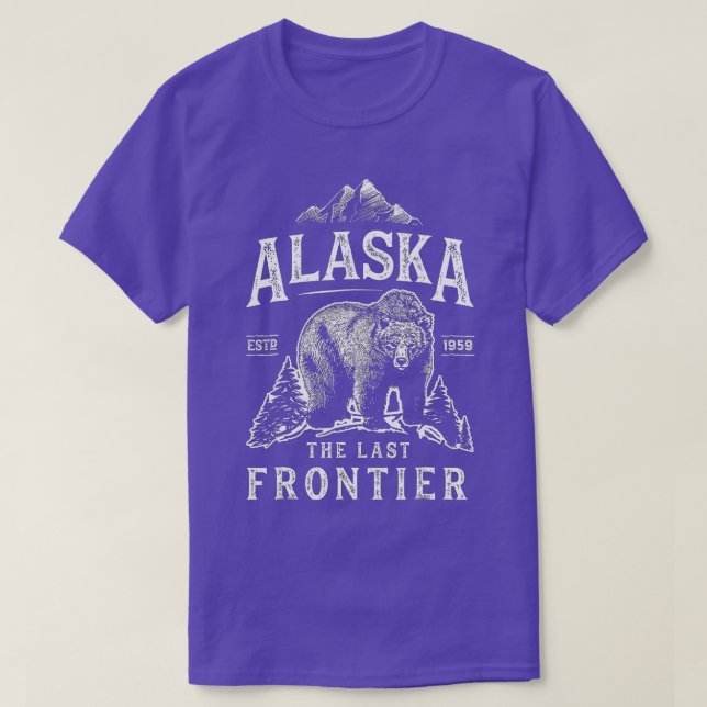 Camiseta Alaska, o Último Homens do Urso Fronteiriço, Prese (Frente do Design)