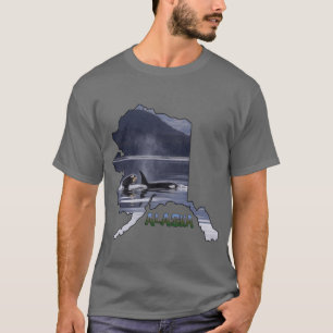 Camiseta Alaska Orca Whales