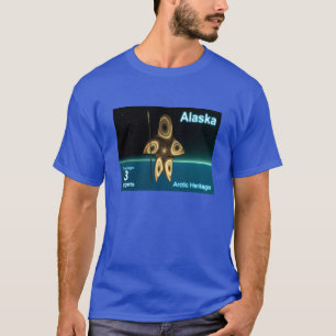Camiseta Alaska Postage - Fractal Inuit Hunter