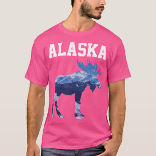 Camiseta Alaska Pure Nature Mountain Alaskan Moose Gift