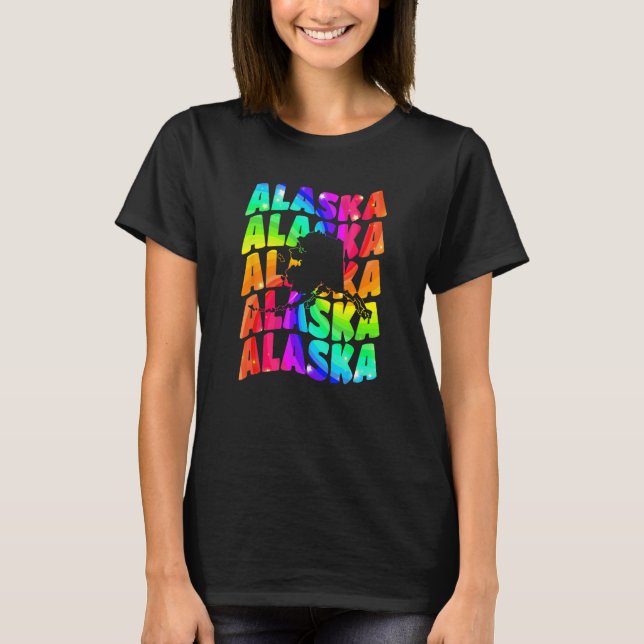 Camiseta Alaska Souvenir Vacation Tourist Alaskan Territory (Frente)