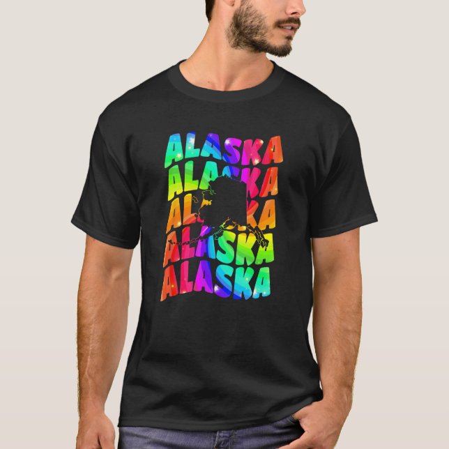 Camiseta Alaska Souvenir Vacation Tourist Alaskan Territory (Frente)