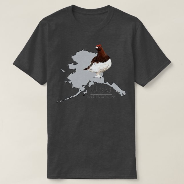 Camiseta Alaska State Bird TSirt (Frente do Design)