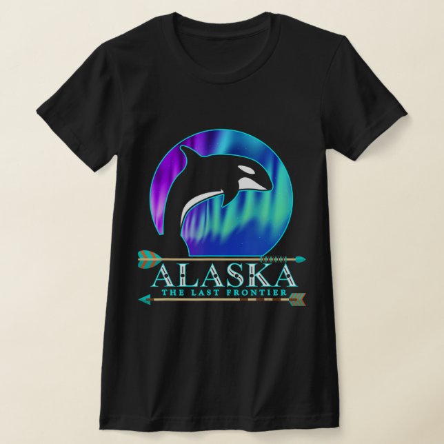 Camiseta Alaska State Pride Alaska Norte Lights Alaskan (Postura )