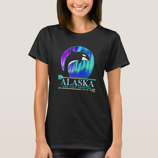 Camiseta Alaska State Pride Alaska Norte Lights Alaskan (Frente)