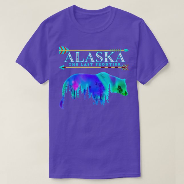 Camiseta Alaska State Pride Alaska Norte Lights Alaskan (Frente do Design)