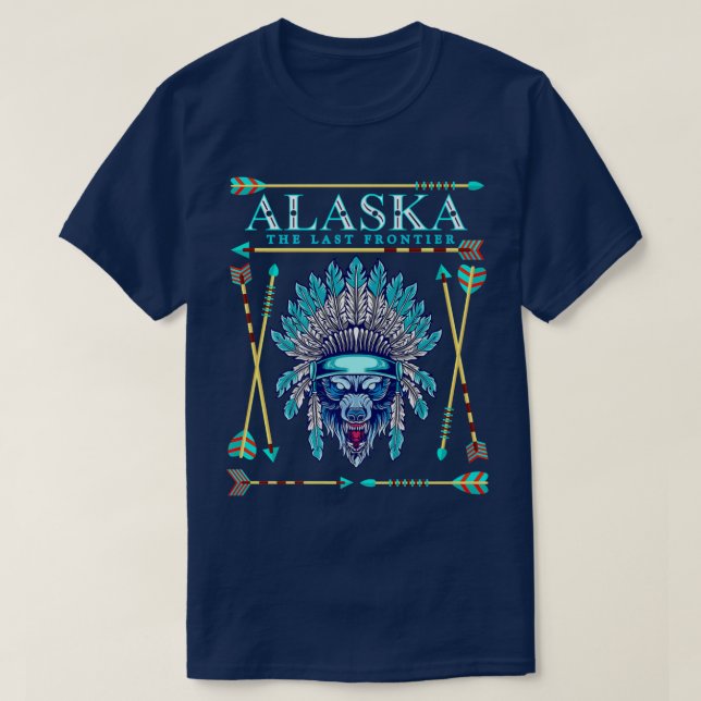 Camiseta Alaska State Pride Alaska Norte Lights Alaskan (Frente do Design)