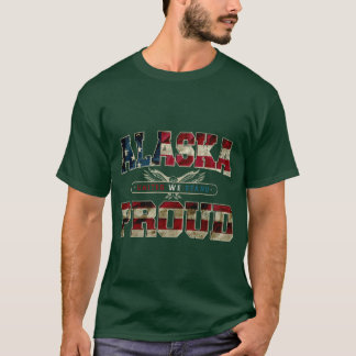 Camiseta Alaska Unidos Nós Orgulhosos Força Design Incrível