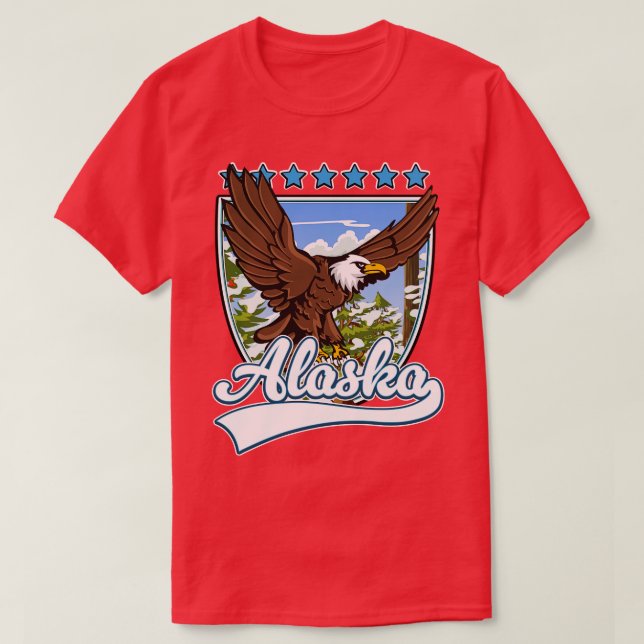 Camiseta Alaska Viagem Patch (Frente do Design)