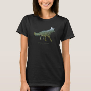 Camiseta Alaska Vida Selvagem do Alasca Raposa
