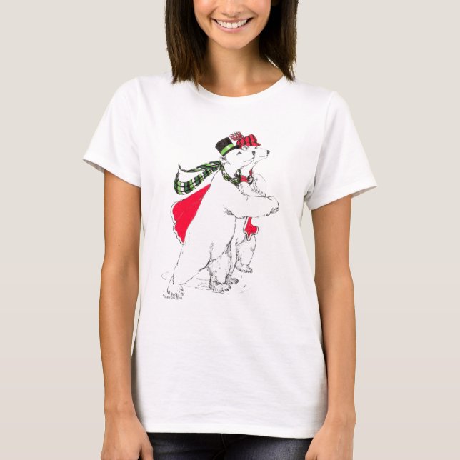 Camiseta Alaska Whimsical Christmas Willife (Frente)