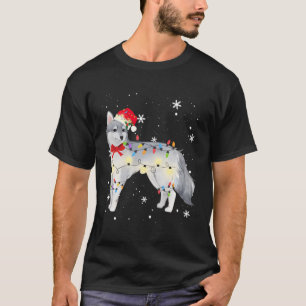 Camiseta Alaskan Klee Kai Dog Natal Leve Xmas Mãe Pai