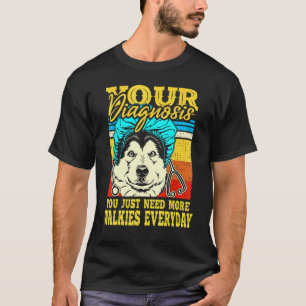 Camiseta Alaskan Klee Kai Malamute Siberian Husky Cão Camin