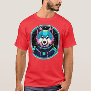 Camiseta Alaskan Malamute Cosmic Puppy Dog Exterior Astr