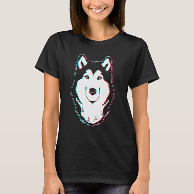 Camiseta Alaskan Malamute Dog Face (Frente)
