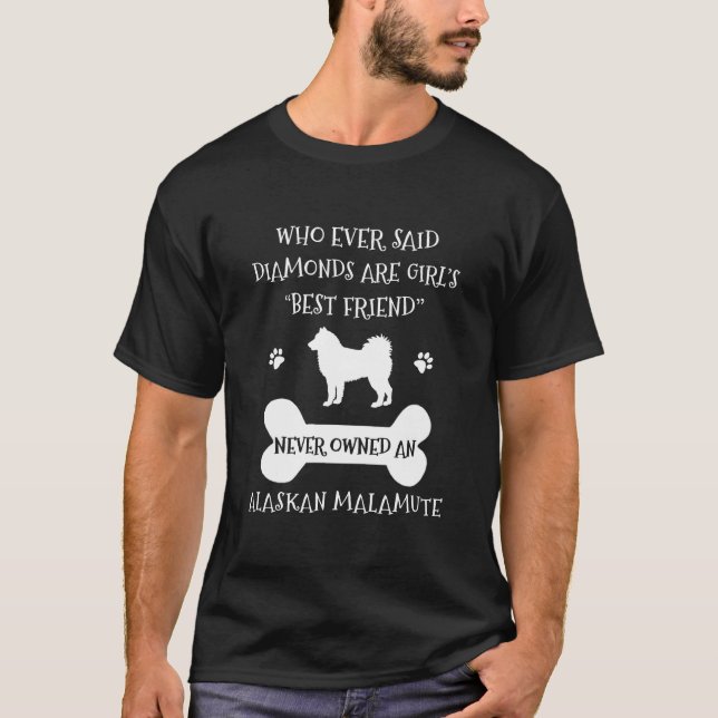 Camiseta Alaskan Malamute Dog Melhor Amigo (Frente)